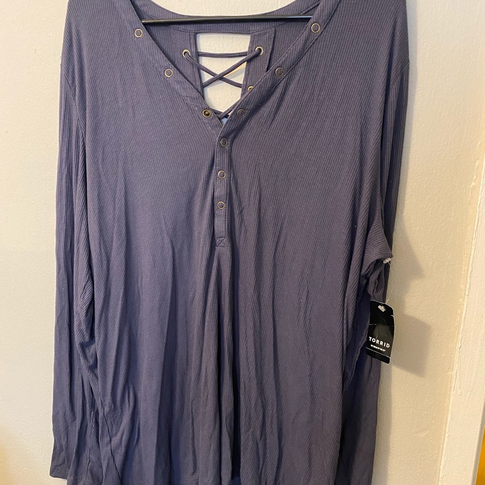 Nwt lace back torrid super soft top